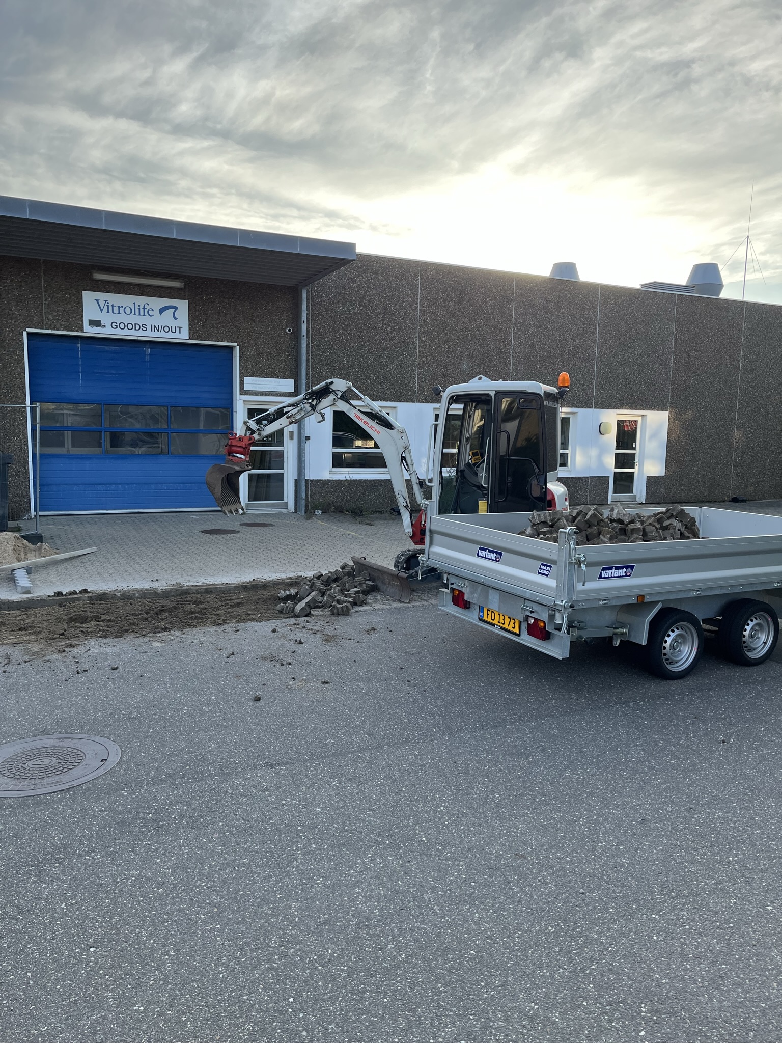 Overkørselsrampe ved port